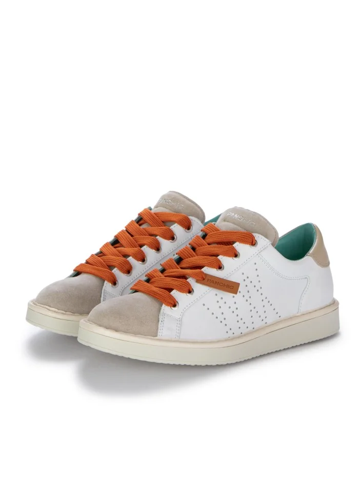 PANCHIC | SNEAKERS PELLE CAMOSCIO BIANCO BEIGE Sconto di tempo limitato