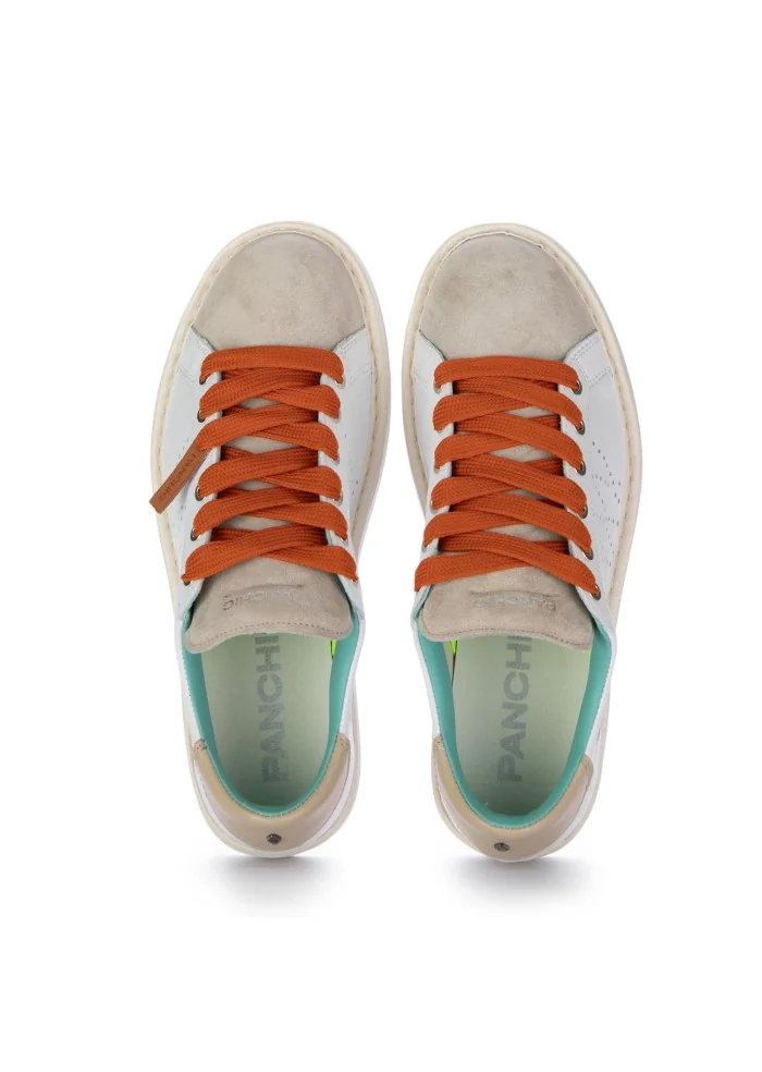 PANCHIC | SNEAKERS PELLE CAMOSCIO BIANCO BEIGE Sconto di tempo limitato