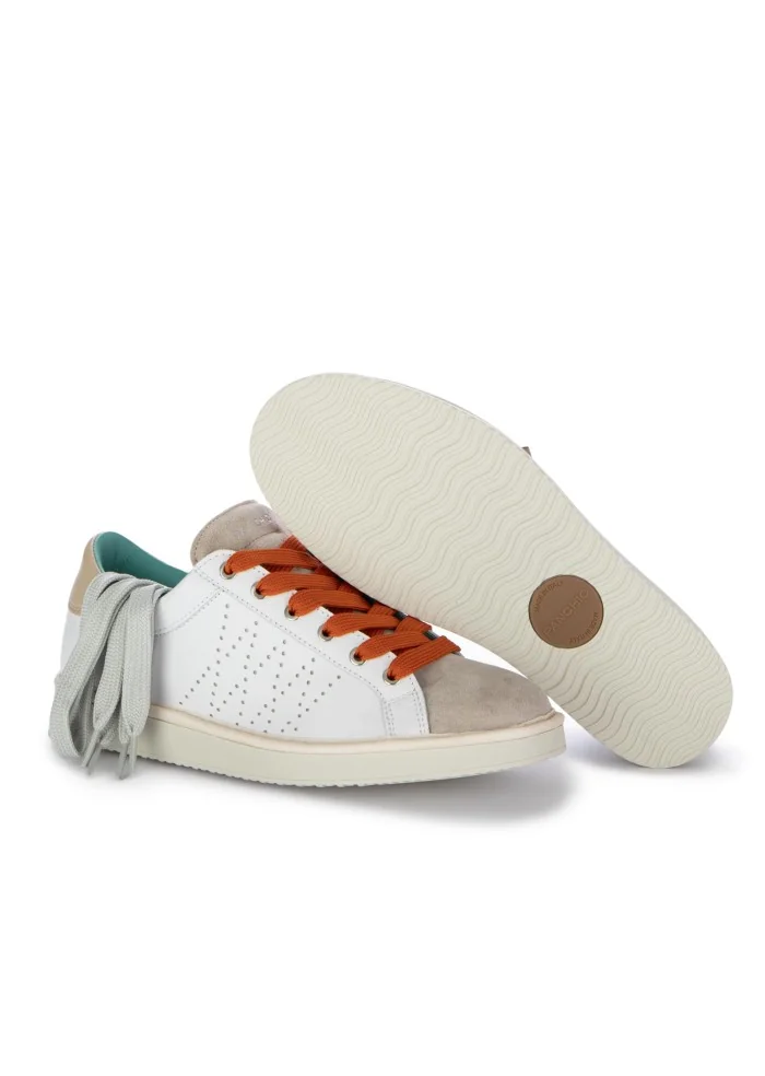 PANCHIC | SNEAKERS PELLE CAMOSCIO BIANCO BEIGE Sconto di tempo limitato