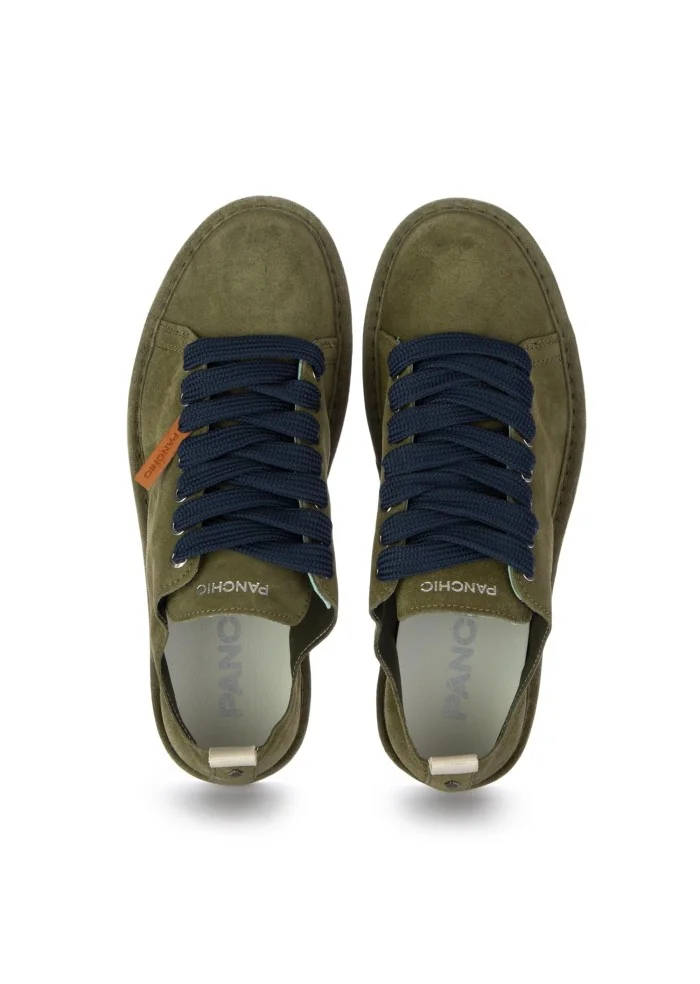 PANCHIC | SNEAKERS CAMOSCIO VERDE BLU Prezzo di fabbrica