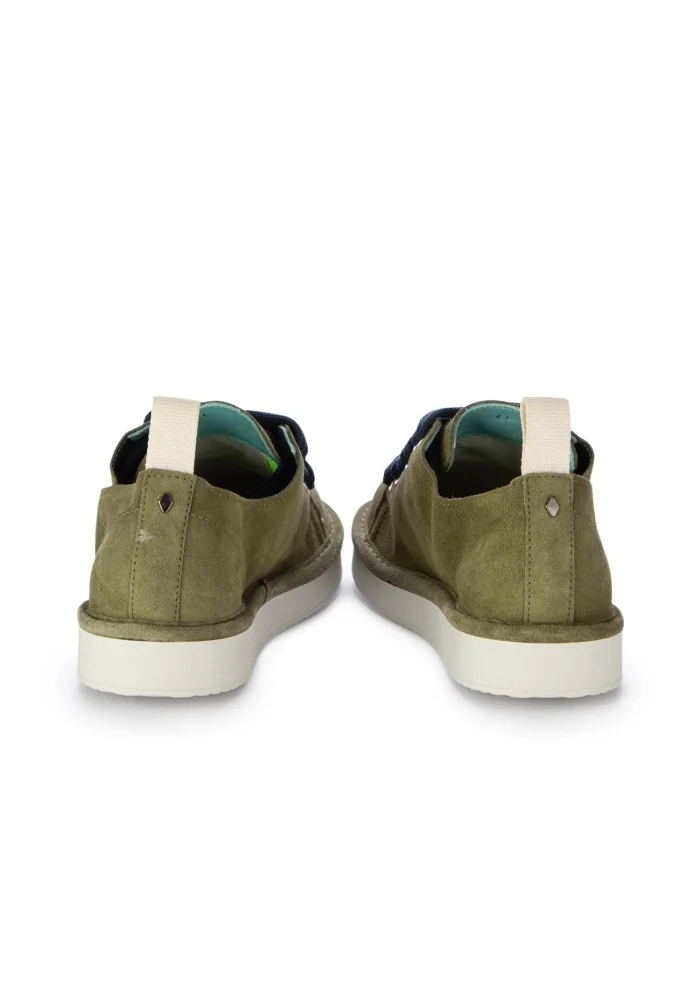 PANCHIC | SNEAKERS CAMOSCIO VERDE BLU Prezzo di fabbrica