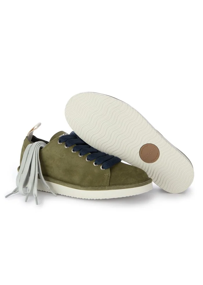 PANCHIC | SNEAKERS CAMOSCIO VERDE BLU Prezzo di fabbrica