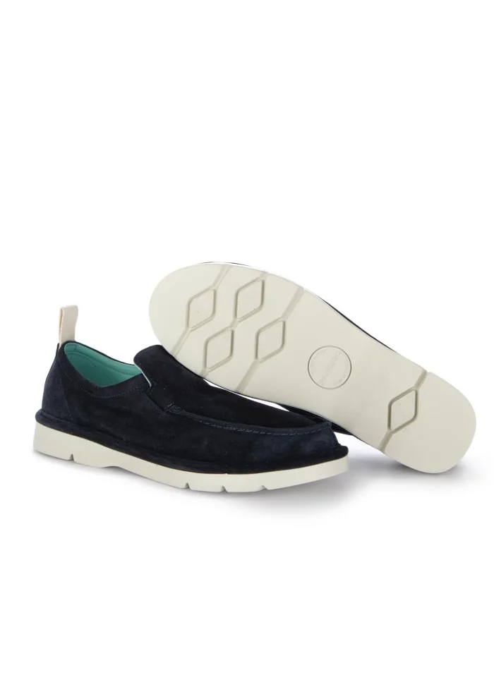 PANCHIC | SLIP ON CAMOSCIO BLU NOTTE Grande vendita