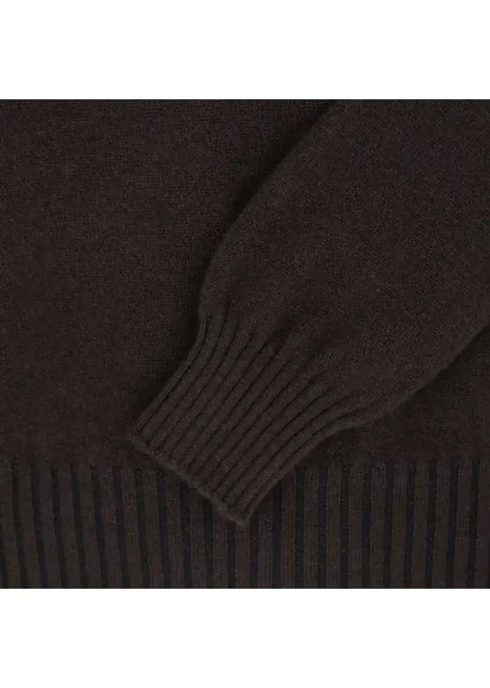 JURTA | MAGLIONE GOVA LANA MERINO MARRONE SCURO Offerta natalizia