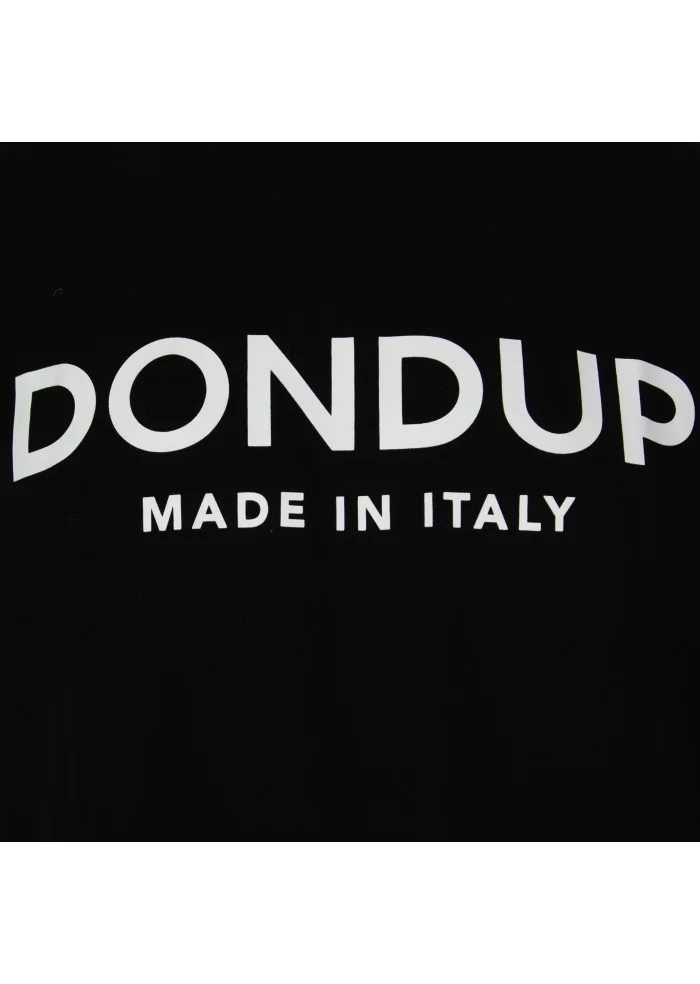 DONDUP | T-SHIRT GIROCOLLO LOGO NERO Offerta San Valentino