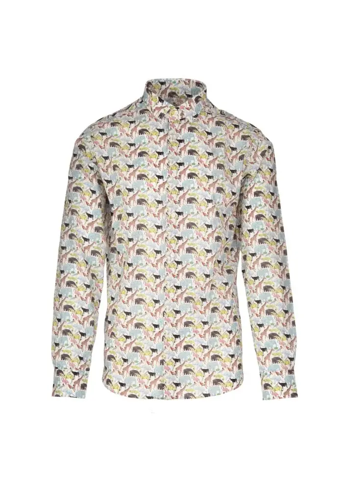 LIBERTY ROSE | CAMICIA BLAKE ANIMALI MULTICOLOR Smaltimento dello stoccaggio
