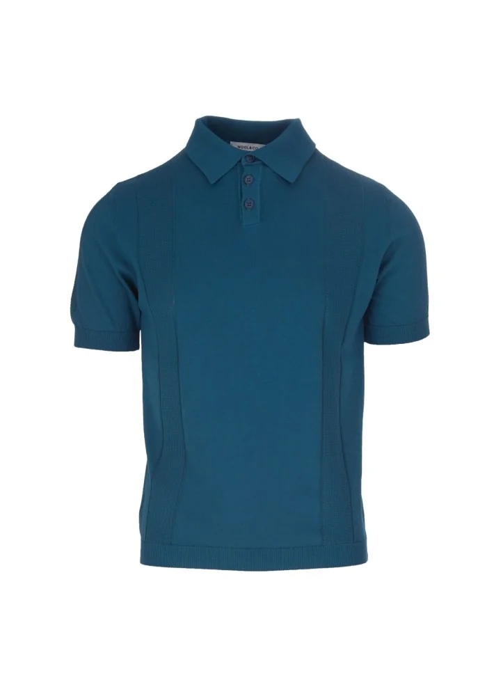 WOOL & CO | POLO DETTAGLI A COSTE BLU Offerta migliore