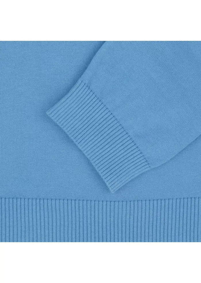 WOOL & CO | MAGLIONCINO COTONE CELESTE Esporta salva