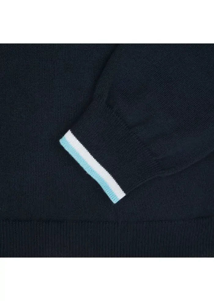 WOOL & CO | MAGLIONCINO COTONE BLU Black Friday Prezzi