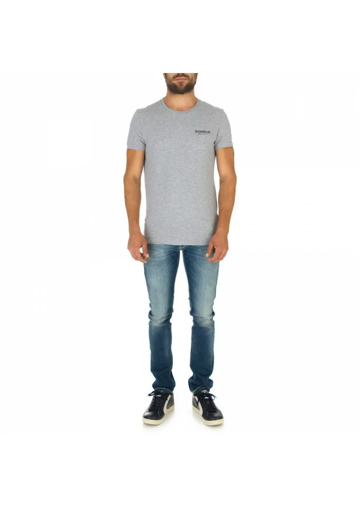 DONDUP | T-SHIRT LOGO GRIGIO 50% di sconto per tempo limitato
