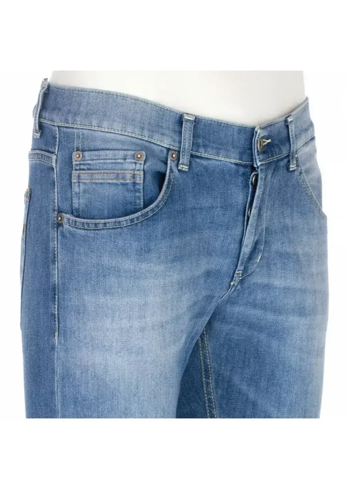 JEANS UOMO DONDUP | RITCHIE BQ5 AZZURRO In Linea