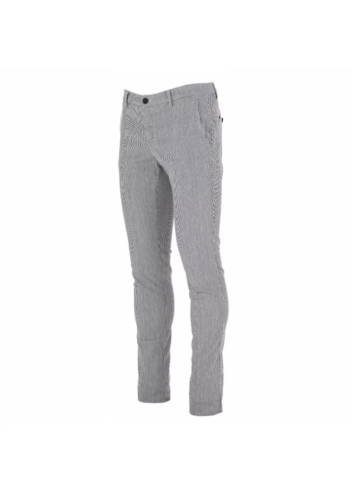 PANTALONI UOMO MASON'S | COTONE STRETCH BIANCO NERO Promozione