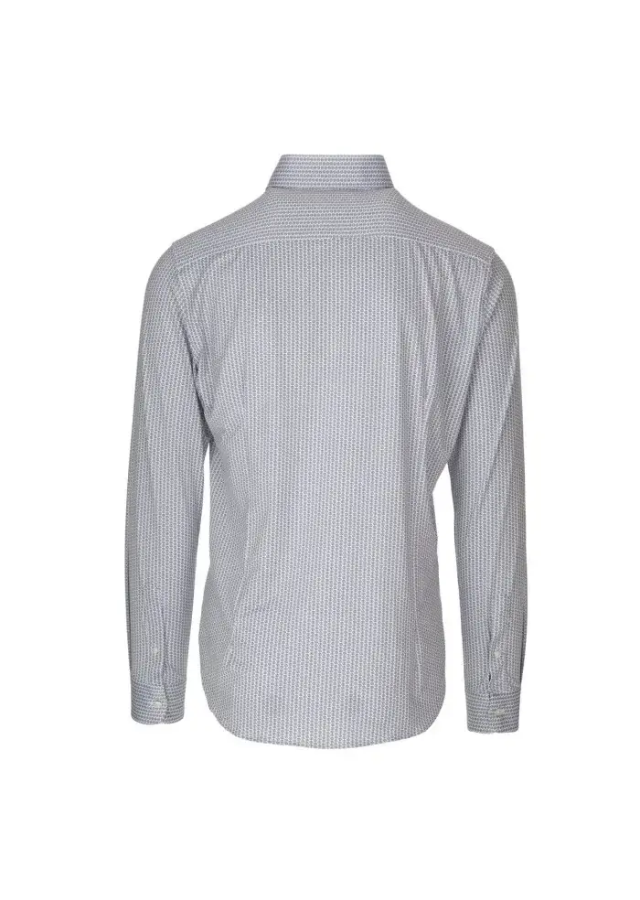 LIBERTY ROSE | CAMICIA BLAKE MICROFANTASIA BLU BIANCO Presa