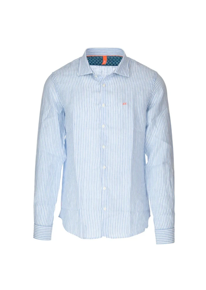 SUN68 | CAMICIA STRIPE CLASSIC BEACH AZZURRO BIANCO Online