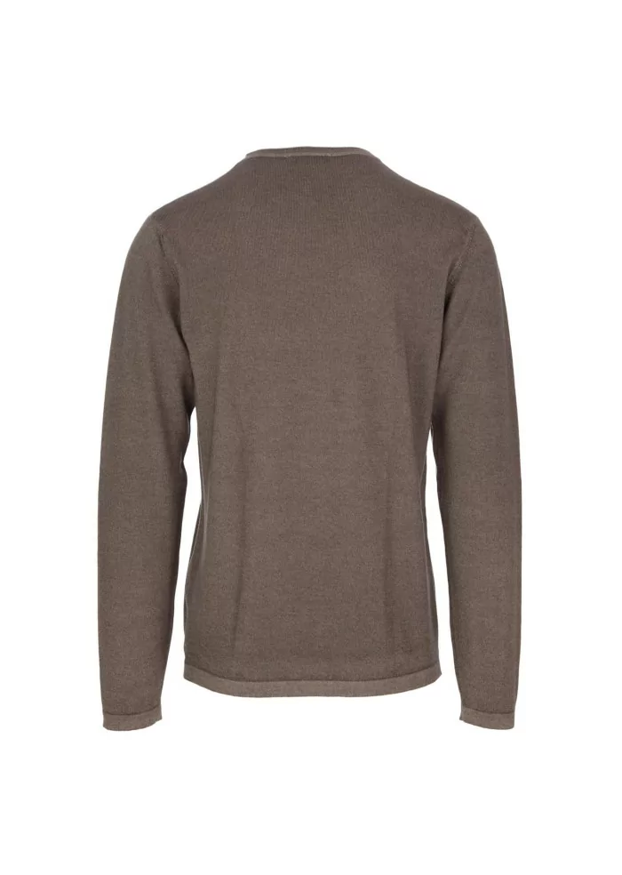 WOOL & CO | MAGLIONE LANA MERINO MARRONE Offerta speciale
