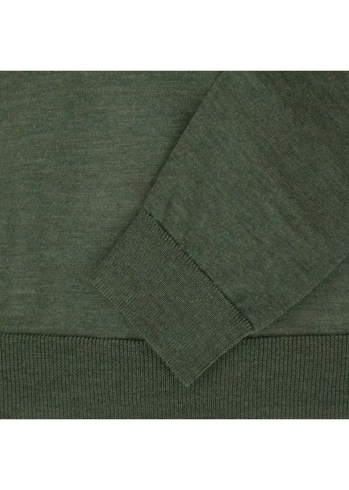WOOL & CO | MAGLIONE SCOLLO V VERDE Comprare a buon mercato