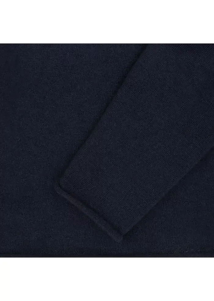 WOOL & CO | MAGLIONE TAGLIO VIVO BLU SCURO Flash Sale