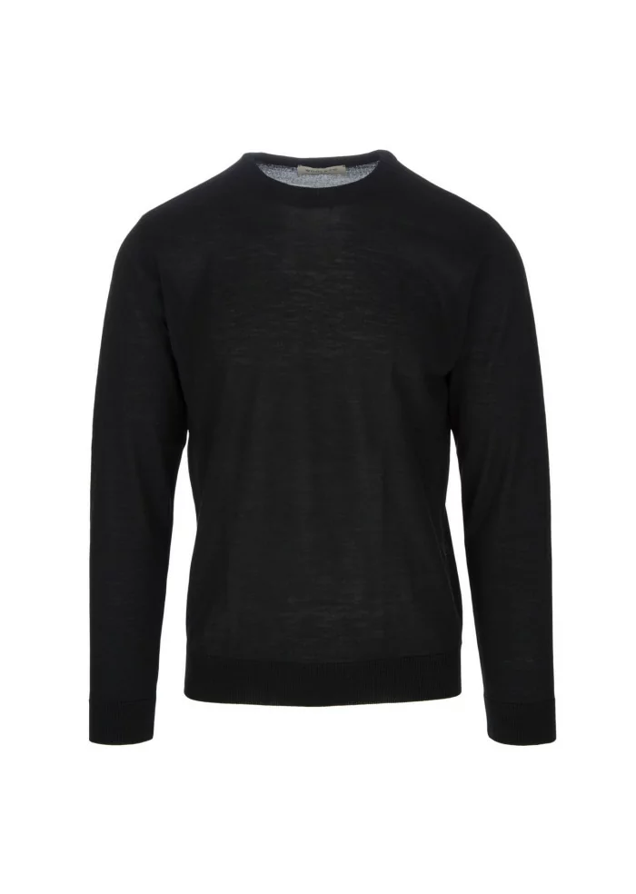 WOOL & CO | MAGLIONE LANA MERINO NERO Shopping online