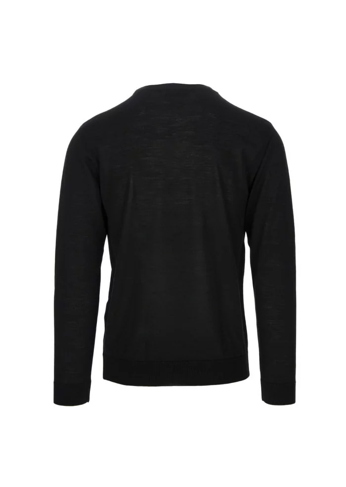 WOOL & CO | MAGLIONE LANA MERINO NERO Shopping online