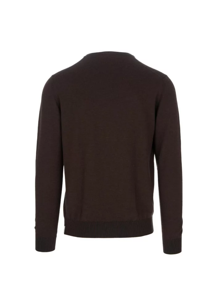 JURTA | MAGLIONE LEGGERO LANA MERINO MARRONE SCURO Offerta esclusiva