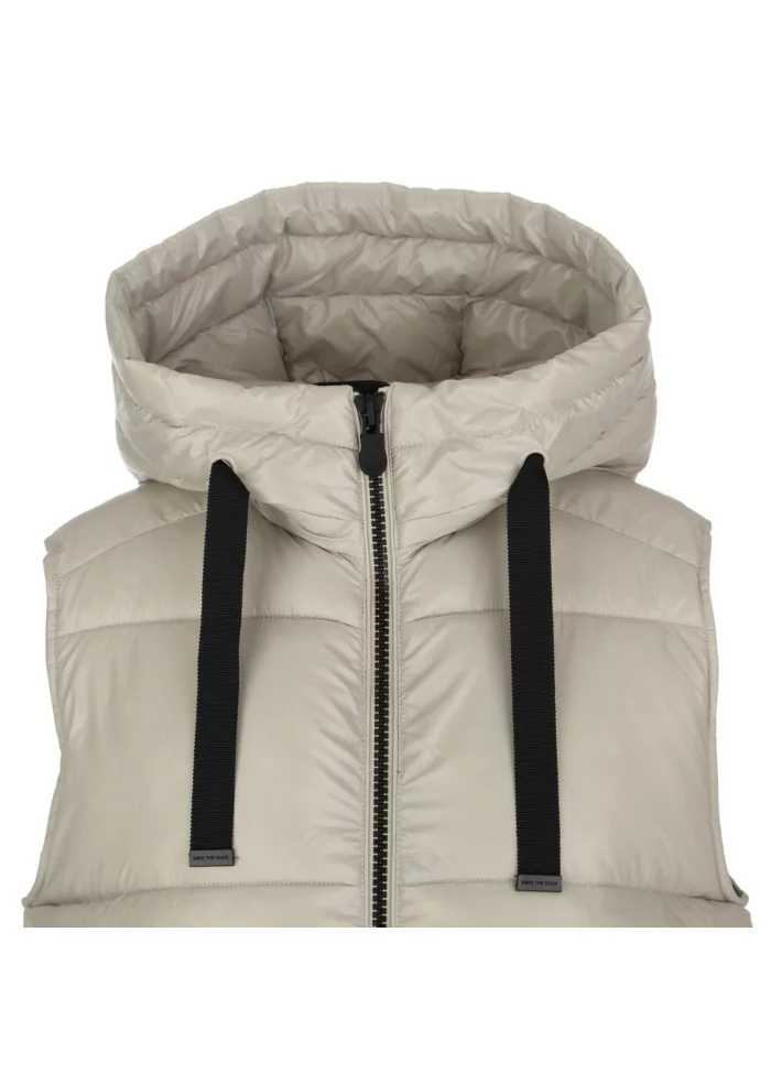 SAVE THE DUCK | GILET PIUMINO LUCK19 IRIA BEIGE Offerta Giorno del Papà
