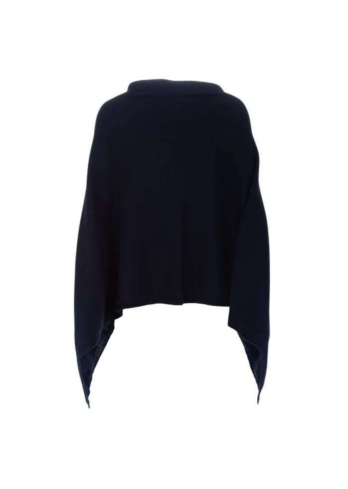 CASHMERE ISLAND | PONCHO SORRENTO BLU Smaltimento dello stoccaggio