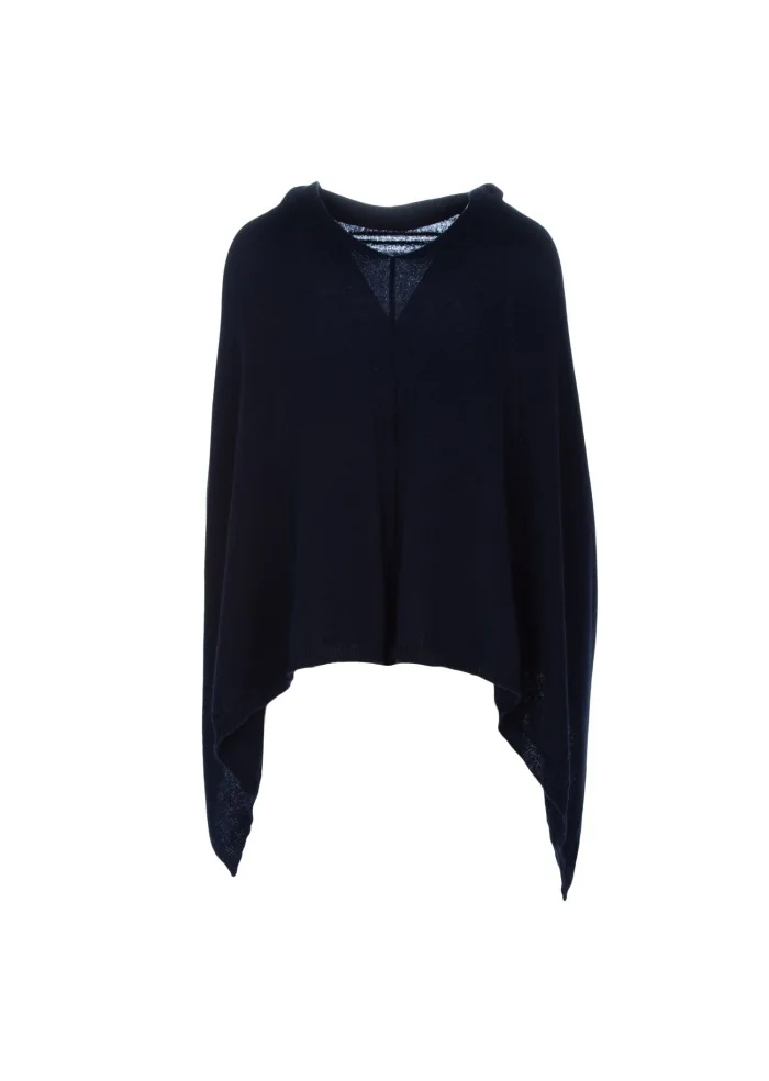 CASHMERE ISLAND | PONCHO SORRENTO BLU Smaltimento dello stoccaggio
