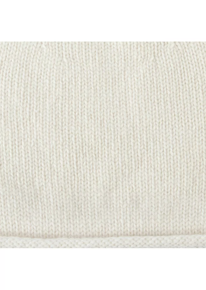 BERRETTO UNISEX RIVIERA CASHMERE | 118R CUPOLA RASATA BIANCO Liquidazione
