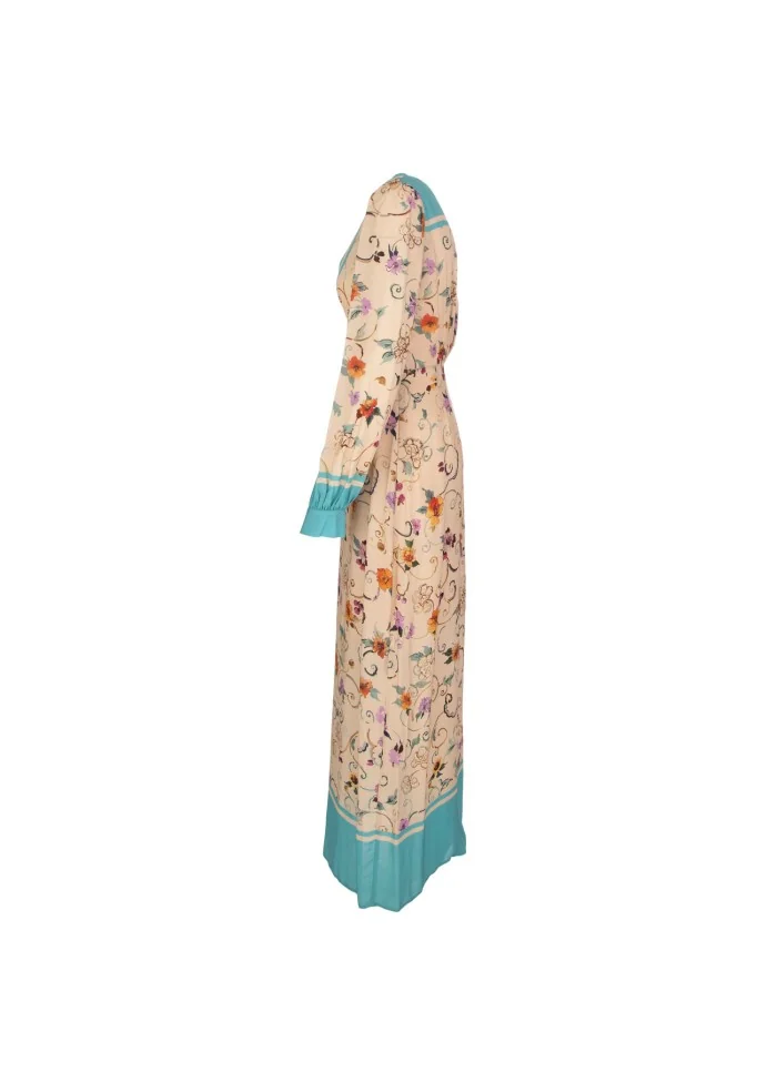SEMICOUTURE | ABITO LUNGO SCOLLO A V MULTICOLOR Offerta settimanale