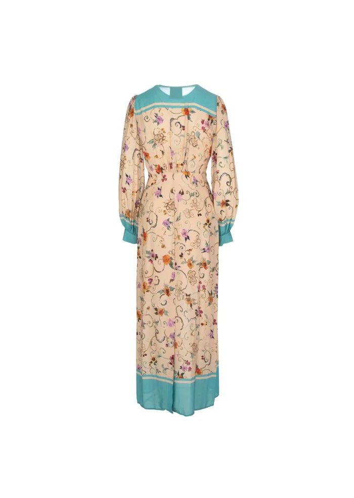 SEMICOUTURE | ABITO LUNGO SCOLLO A V MULTICOLOR Offerta settimanale