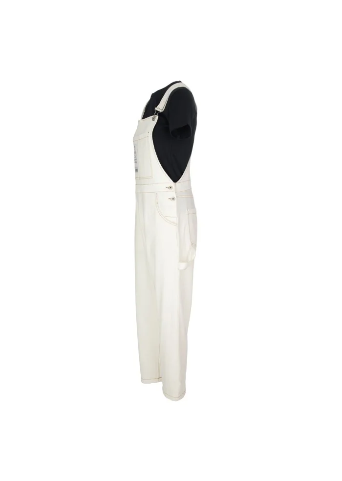 NOUMENO CONCEPT | SALOPETTE COTONE BIANCO PANNA Ritorno libero