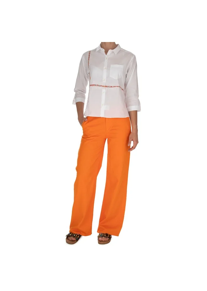 KARTIKA | PANTALONI GAMBA LARGA ARANCIONE Latest stili