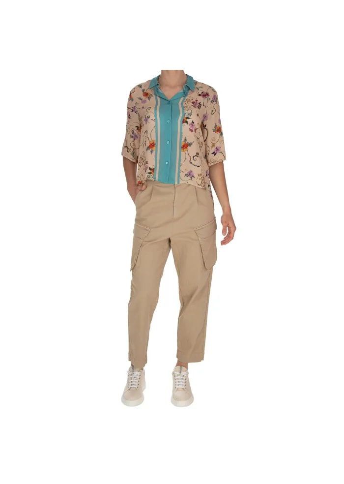 SEMICOUTURE | PANTALONI CARGO BEIGE Promozione temporanea