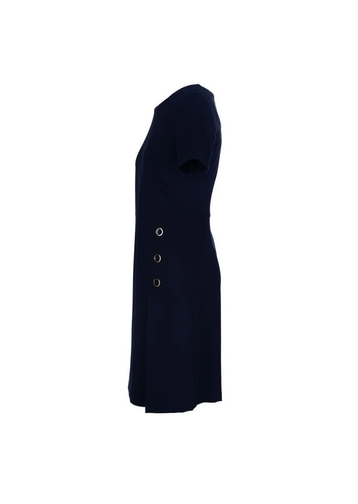 KARTIKA | ABITO CORTO BOTTONI DORATI BLU Super sconto