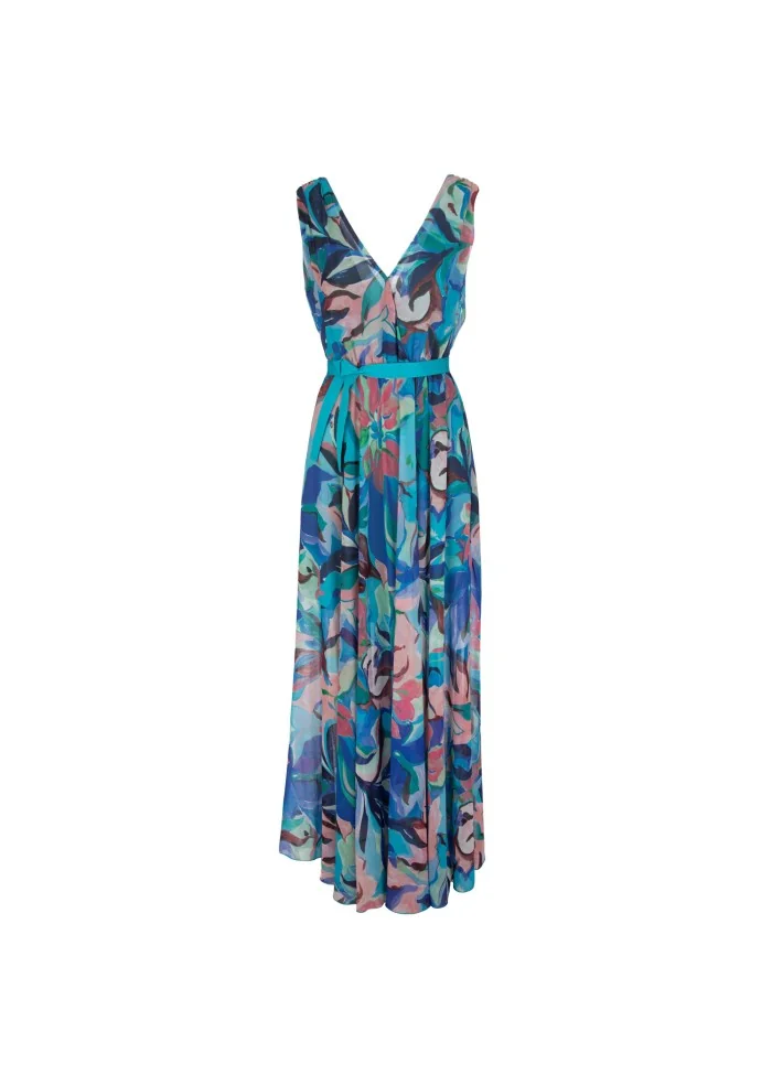 KARTIKA | ABITO LUNGO FLOREALE MULTICOLOR Enormi sconti