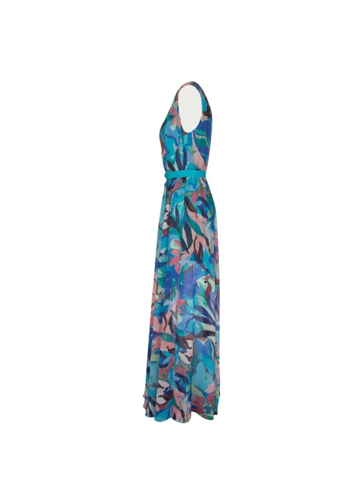 KARTIKA | ABITO LUNGO FLOREALE MULTICOLOR Enormi sconti