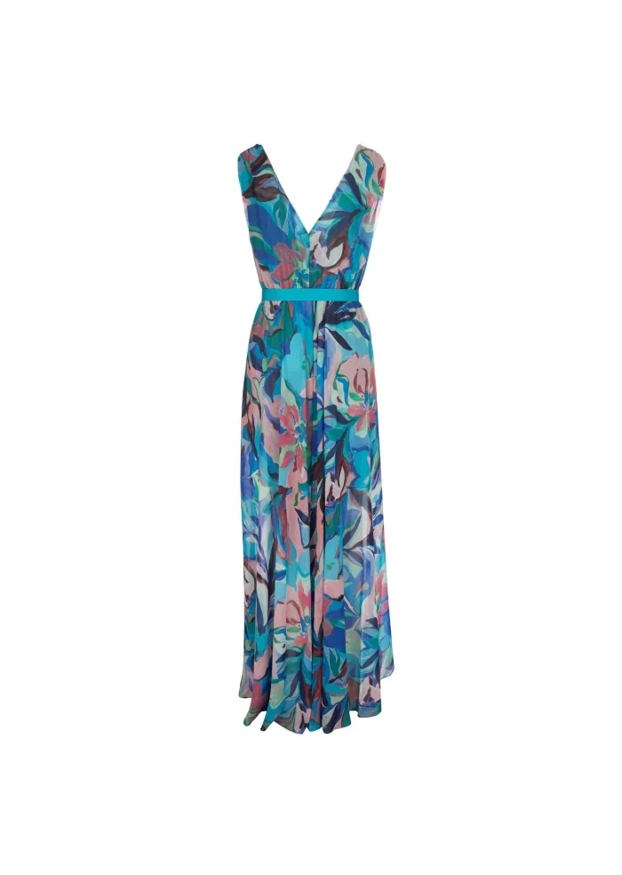 KARTIKA | ABITO LUNGO FLOREALE MULTICOLOR Enormi sconti
