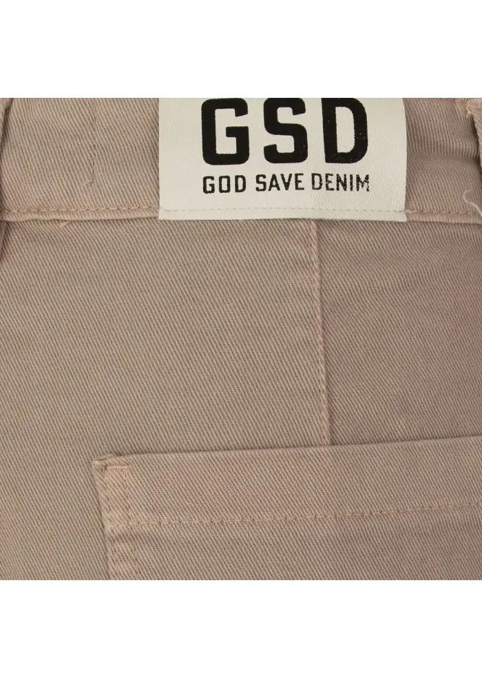 GOD SAVE DENIM | SHORTS AFRODITE BEIGE 50% di sconto con spedizione gratuita