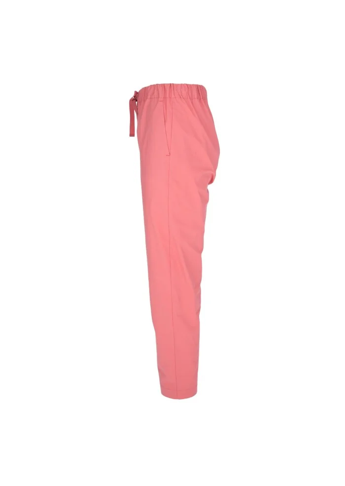 SEMICOUTURE | PANTALONI COTONE ROSA In vendita