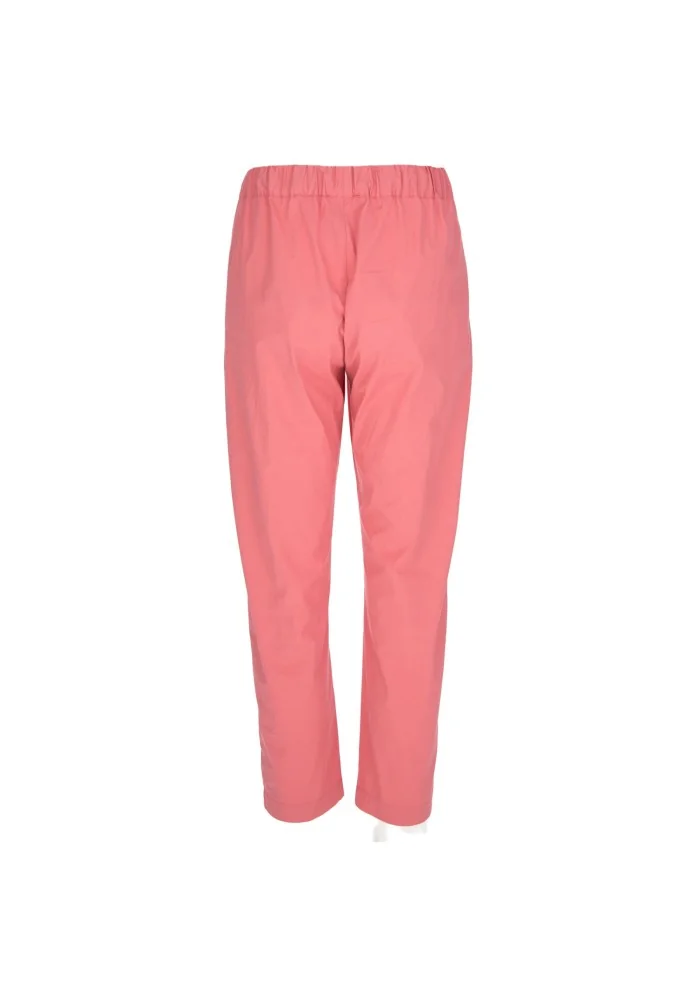 SEMICOUTURE | PANTALONI COTONE ROSA In vendita