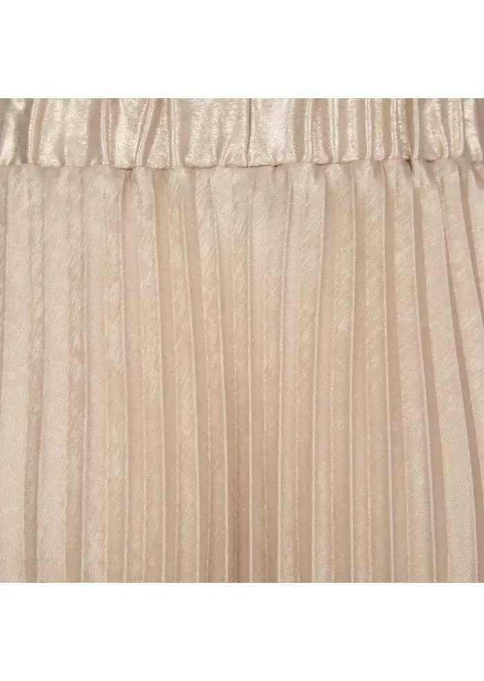KARTIKA | GONNA MIDI PLISSETTATA BEIGE Italy