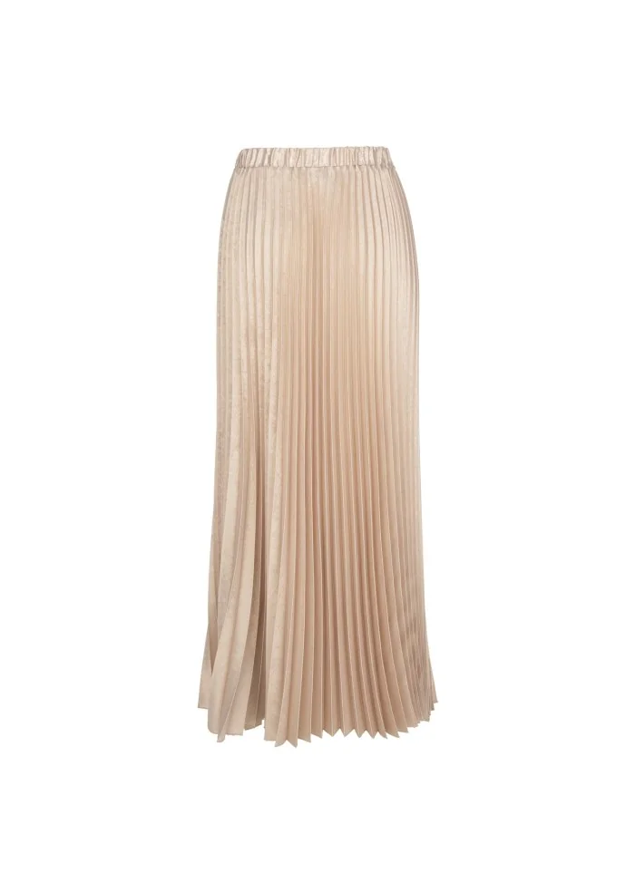 KARTIKA | GONNA MIDI PLISSETTATA BEIGE Italy