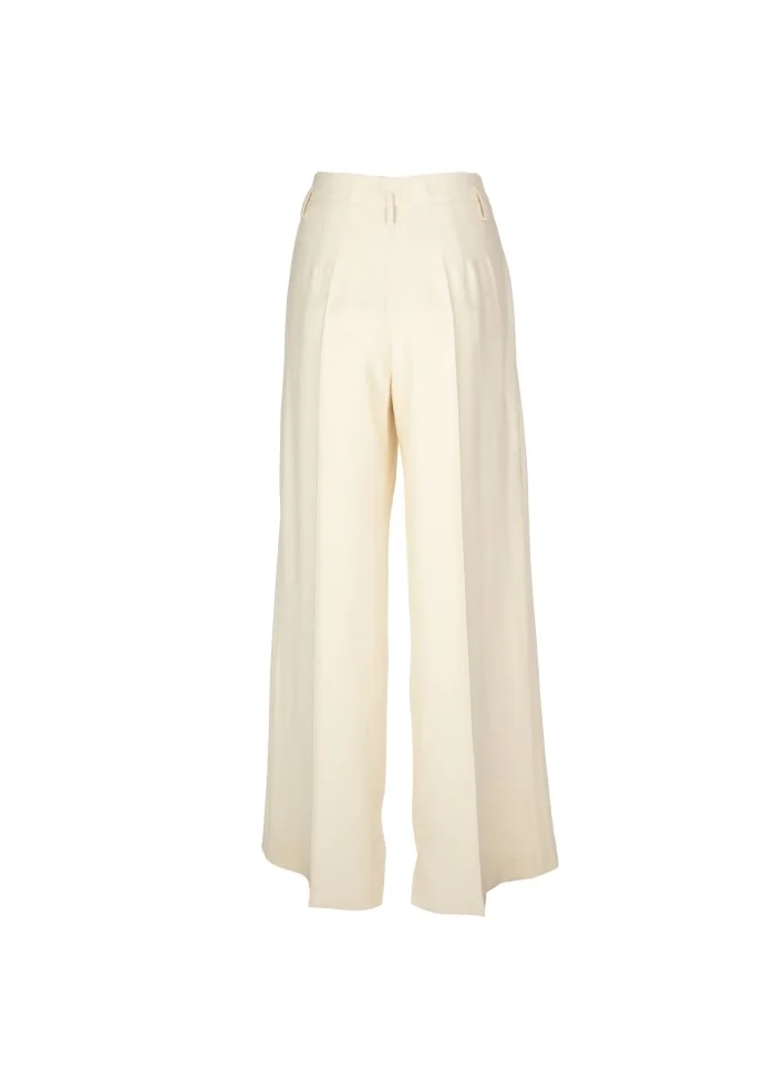 KARTIKA | PANTALONI A PALAZZO CREMA Qualità