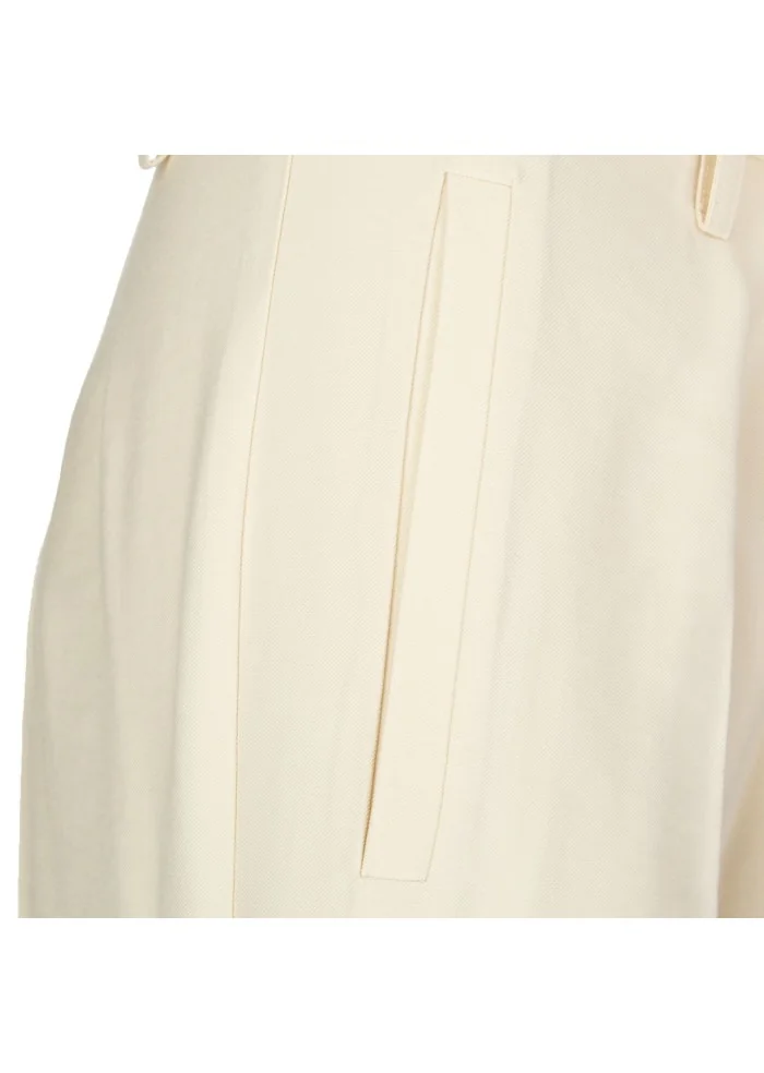 KARTIKA | PANTALONI A PALAZZO CREMA Qualità