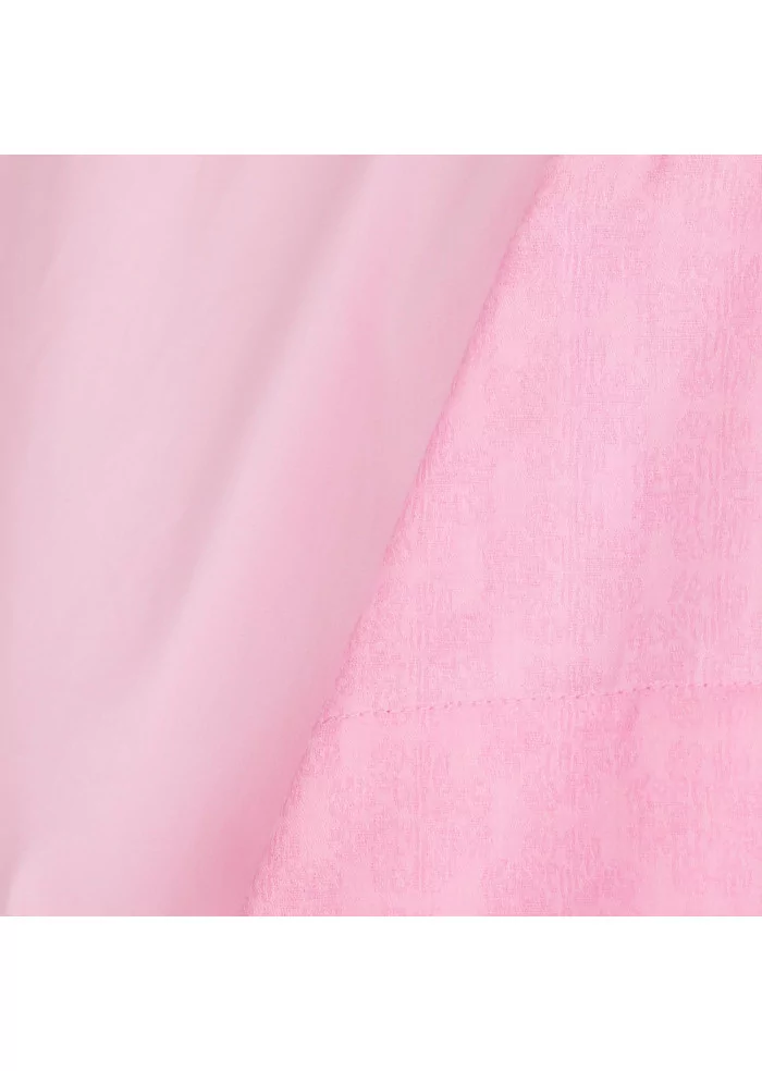 SEMICOUTURE | CAMICIA COTONE RICAMO ROSA Prezzo Ridotto