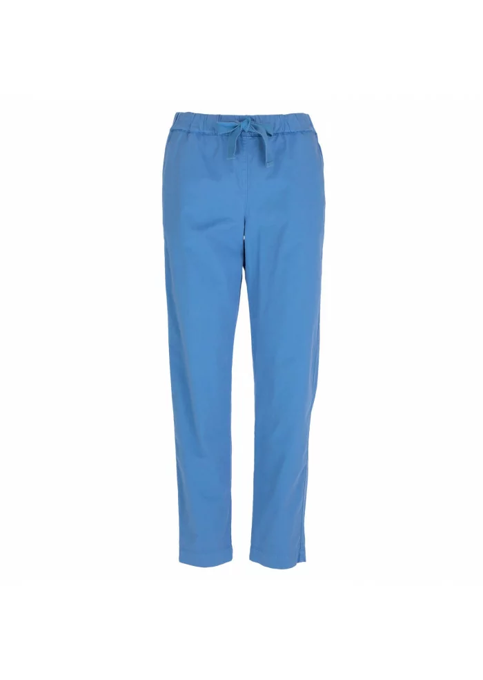 SEMICOUTURE | PANTALONI COTONE AZZURRI Sottocosto