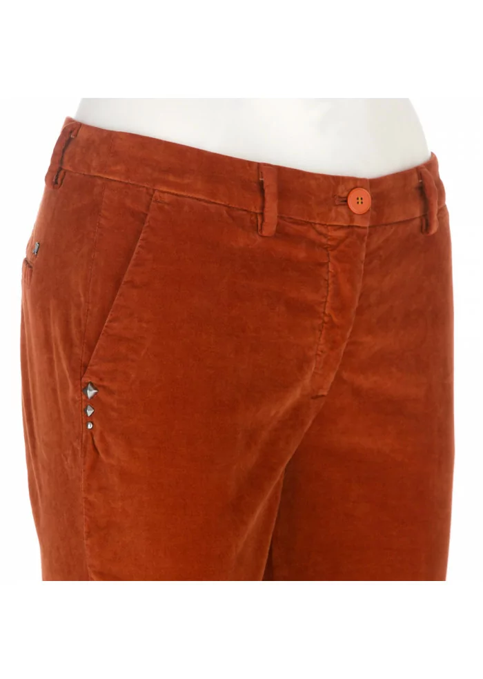 MASON'S | PANTALONI DONNA "NEW YORK" ARANCIONE Vendita Economica