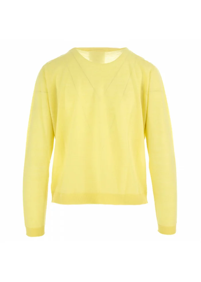 MAGLIA DONNA SEMICOUTURE | GIALLO CHIARO Nuova