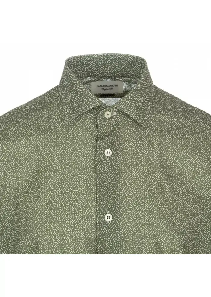 MASTRICAMICIAI | CAMICIA COTONE LUCA VERDE Offerta Giorno del Papà