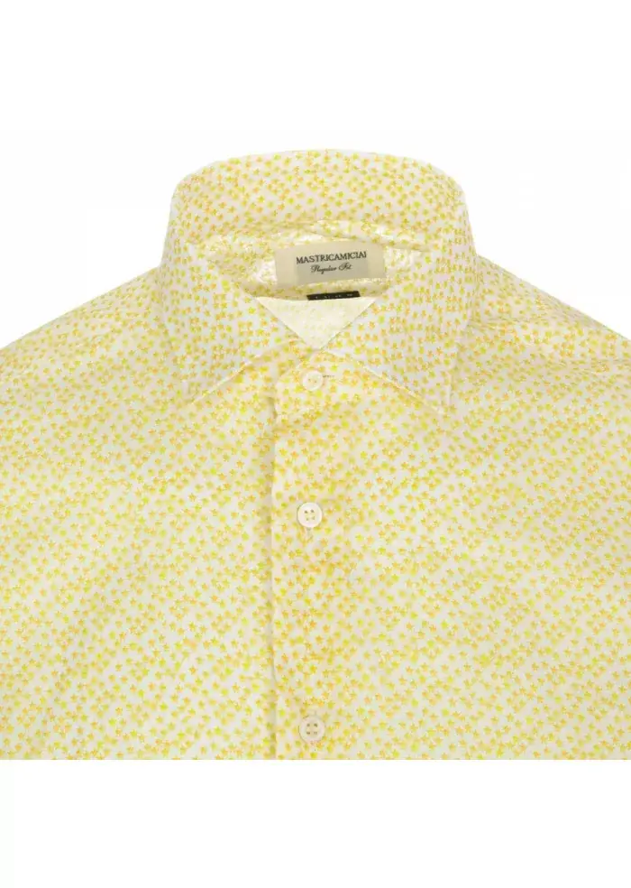MASTRICAMICIAI | CAMICIA COTONE LUCA GIALLO Offerta San Valentino